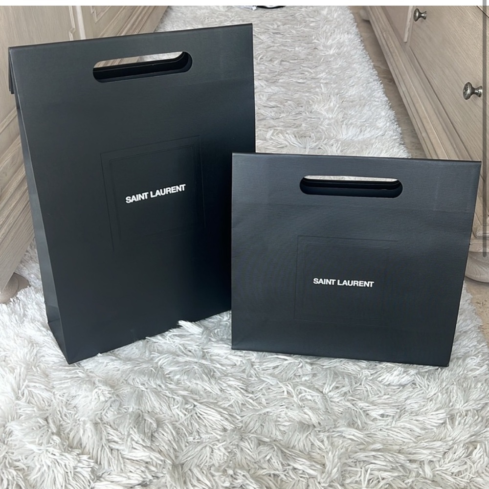 2 Saint Laurent Large Black shopping Bags